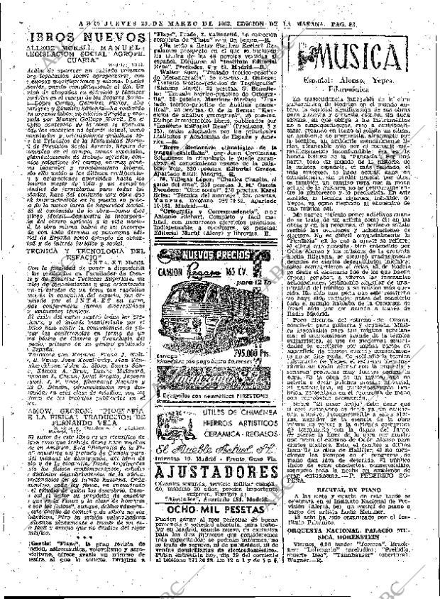 ABC MADRID 29-03-1962 página 82