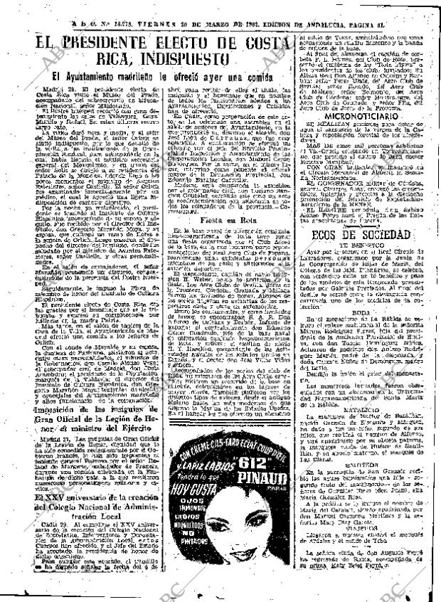 ABC SEVILLA 30-03-1962 página 61