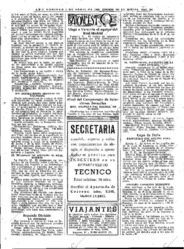 ABC MADRID 01-04-1962 página 106