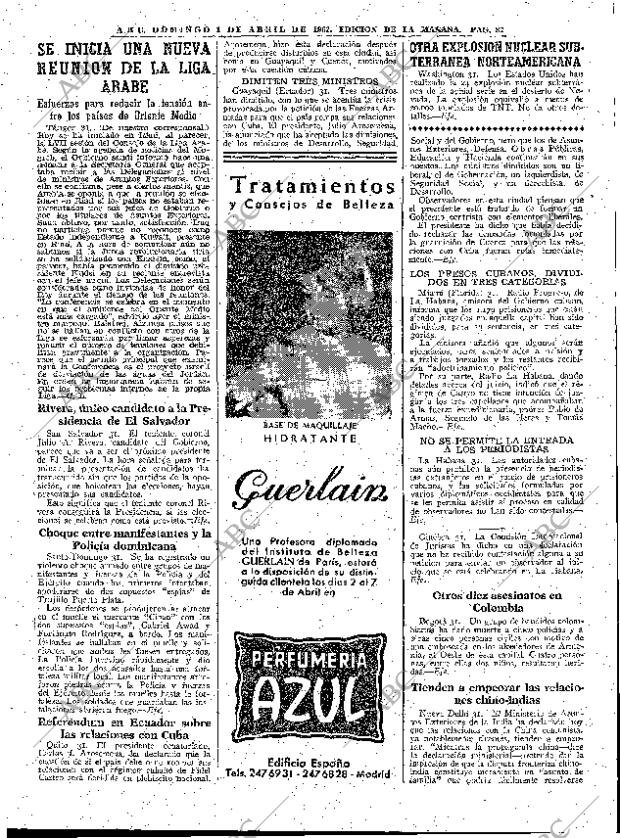 ABC MADRID 01-04-1962 página 87