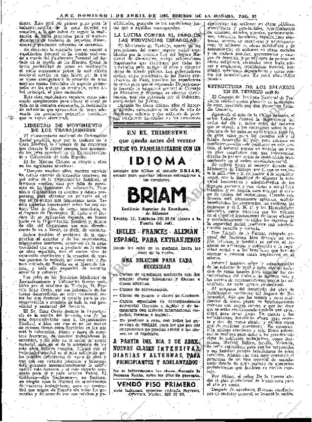 ABC MADRID 01-04-1962 página 92