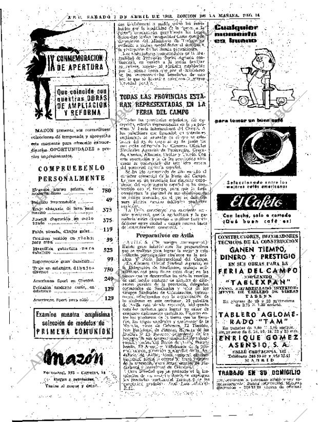 ABC MADRID 07-04-1962 página 54