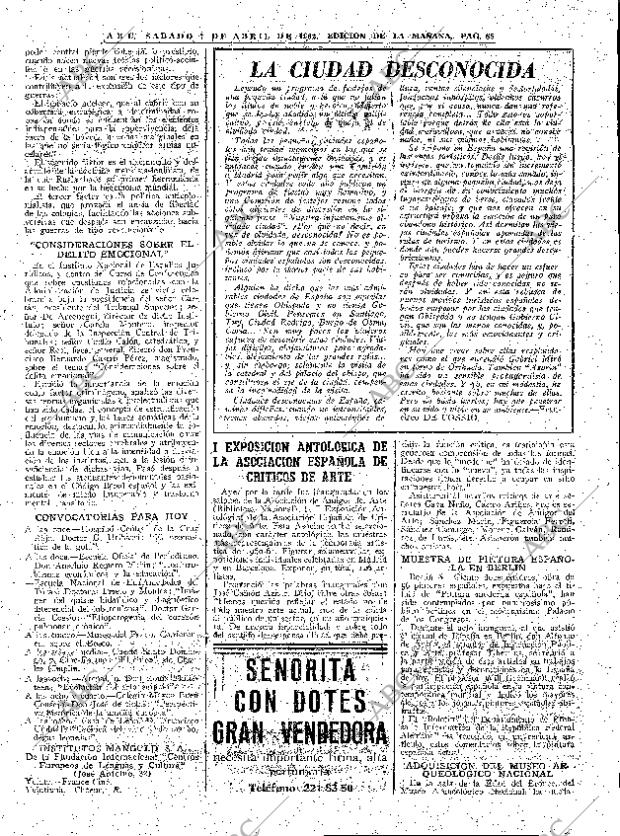 ABC MADRID 07-04-1962 página 65