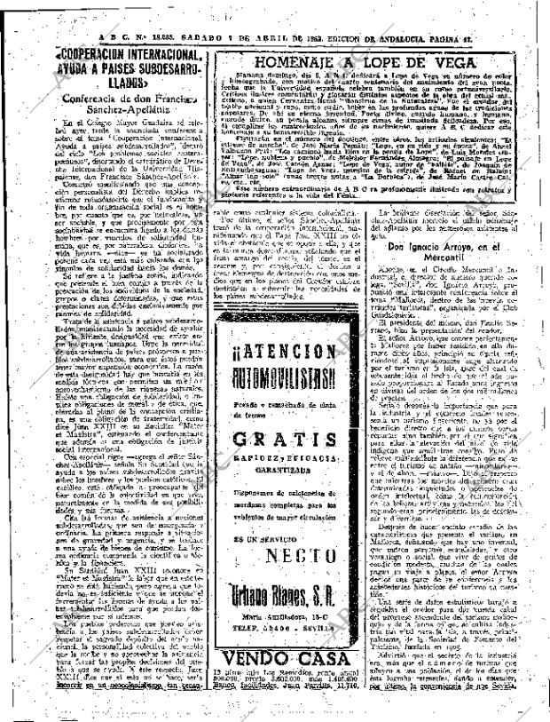 ABC SEVILLA 07-04-1962 página 47