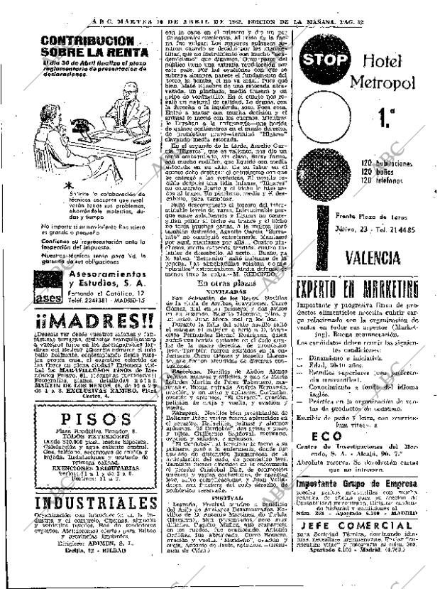 ABC MADRID 10-04-1962 página 52