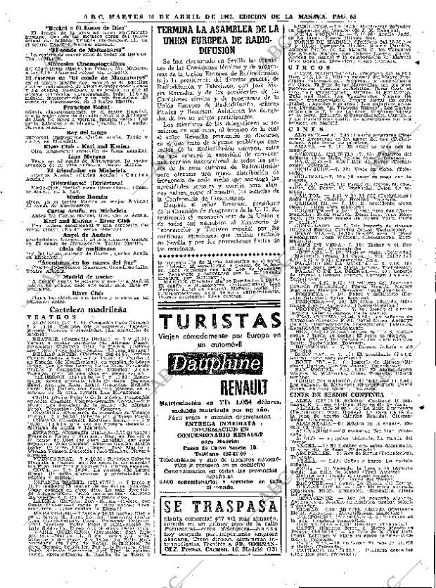ABC MADRID 10-04-1962 página 65