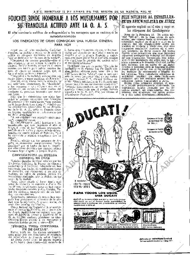 ABC MADRID 11-04-1962 página 49