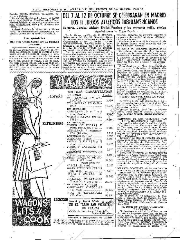 ABC MADRID 11-04-1962 página 75