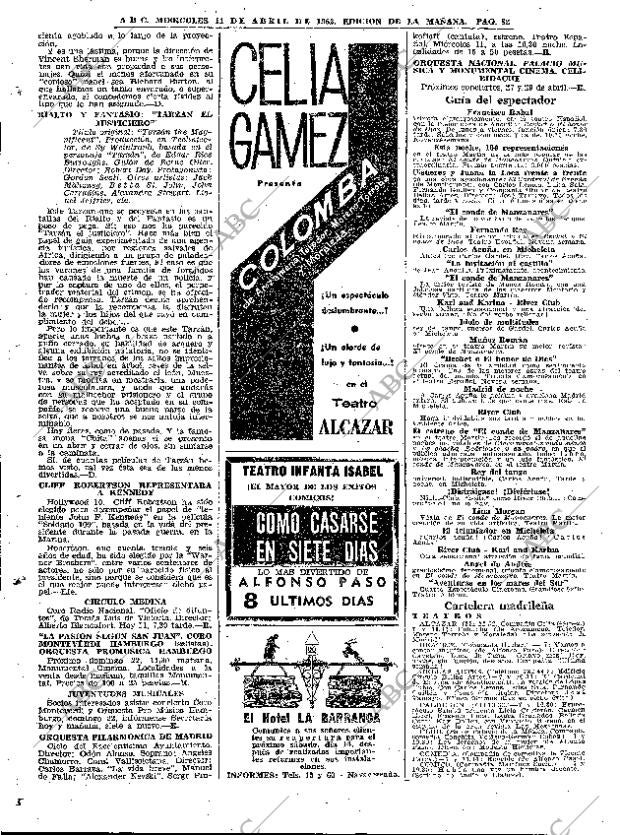 ABC MADRID 11-04-1962 página 82