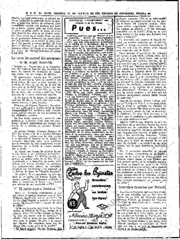 ABC SEVILLA 13-04-1962 página 54