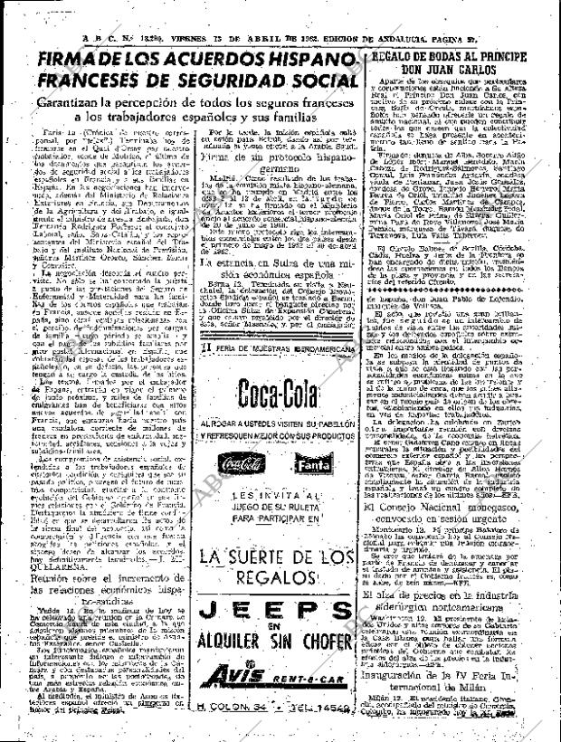 ABC SEVILLA 13-04-1962 página 57
