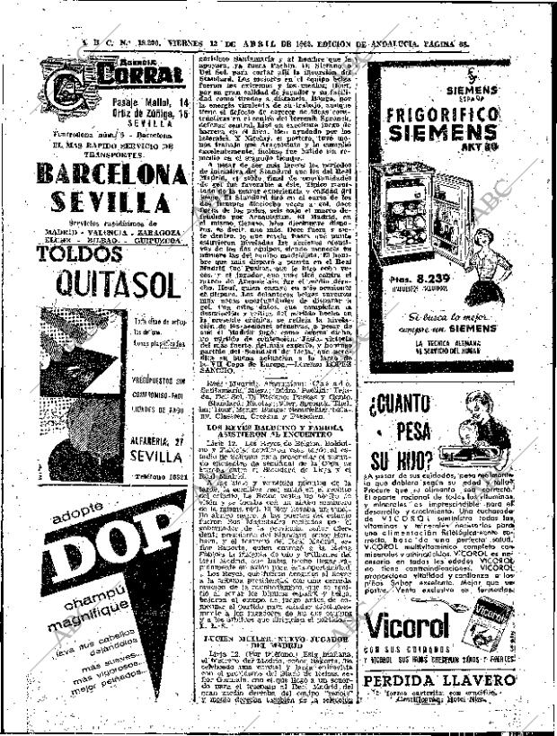 ABC SEVILLA 13-04-1962 página 68