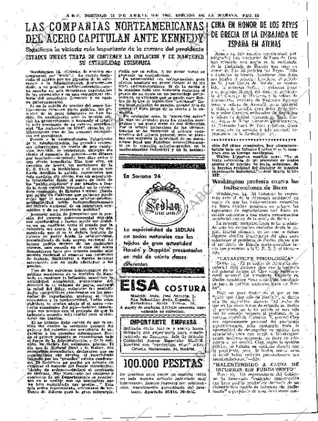 ABC MADRID 15-04-1962 página 83