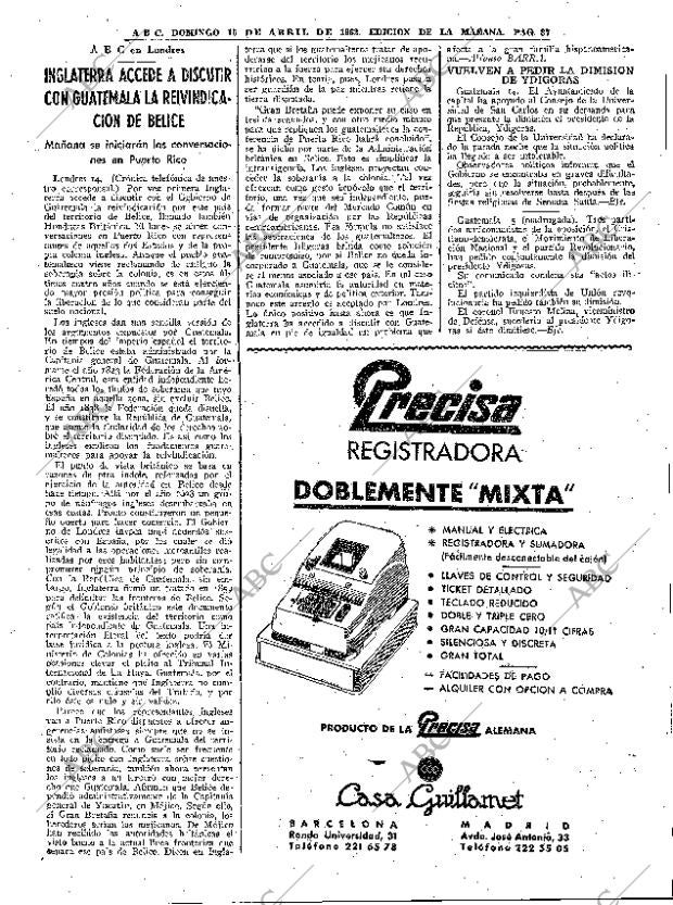ABC MADRID 15-04-1962 página 87