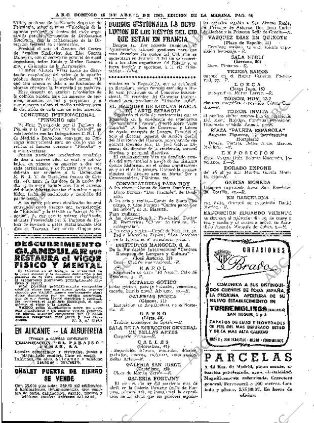 ABC MADRID 15-04-1962 página 94