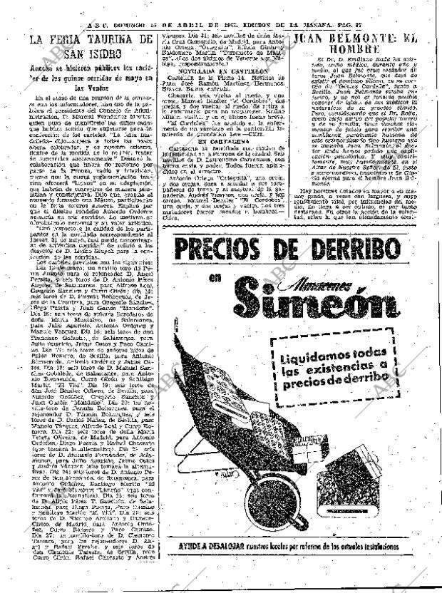 ABC MADRID 15-04-1962 página 97