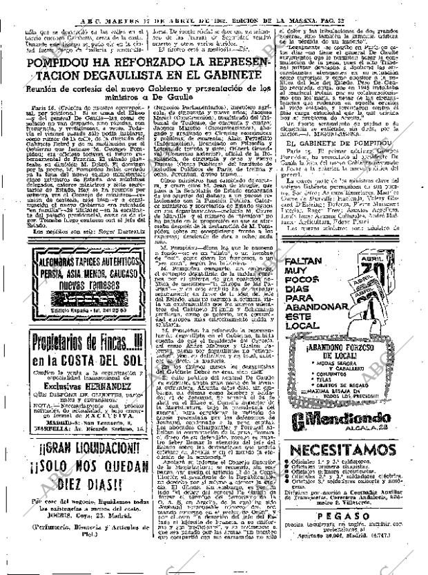 ABC MADRID 17-04-1962 página 32