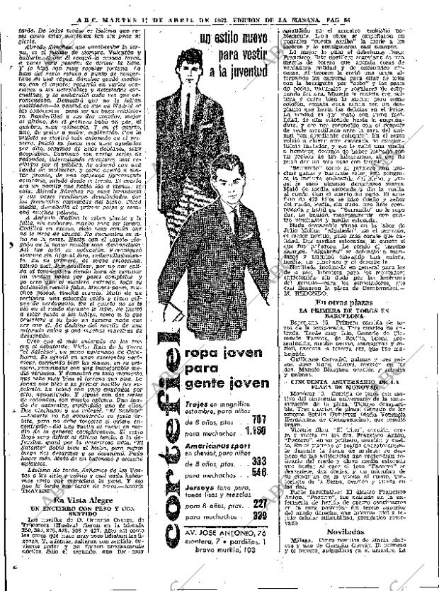 ABC MADRID 17-04-1962 página 56