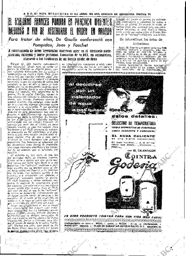 ABC SEVILLA 18-04-1962 página 23