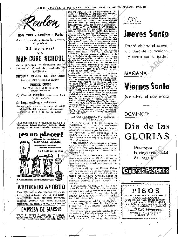 ABC MADRID 19-04-1962 página 36