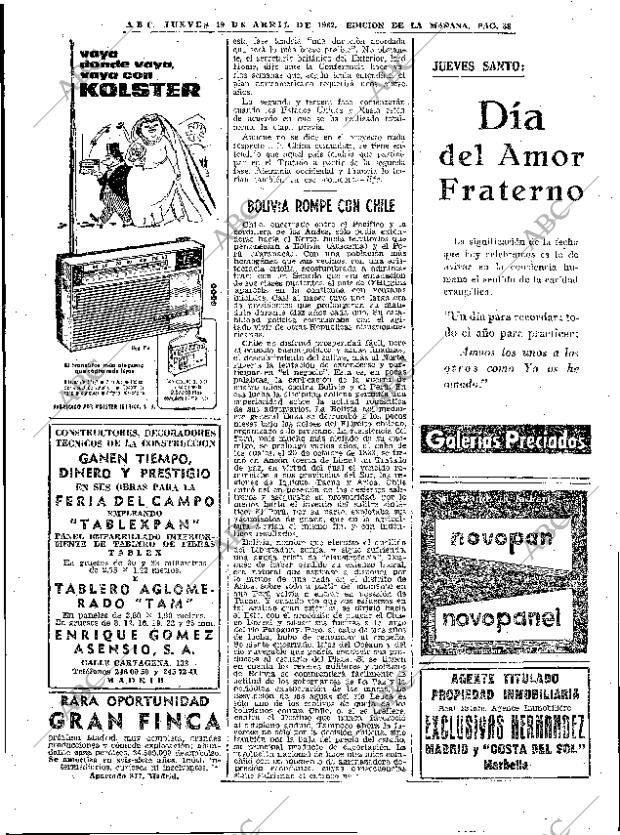 ABC MADRID 19-04-1962 página 38