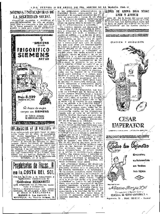 ABC MADRID 19-04-1962 página 42