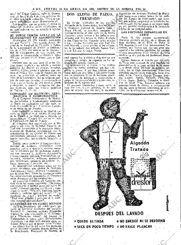 ABC MADRID 19-04-1962 página 51