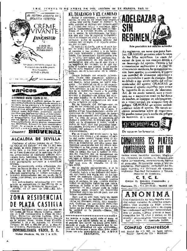 ABC MADRID 19-04-1962 página 56
