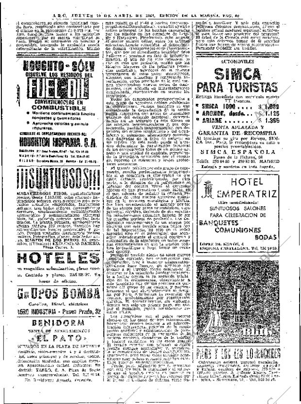 ABC MADRID 19-04-1962 página 60