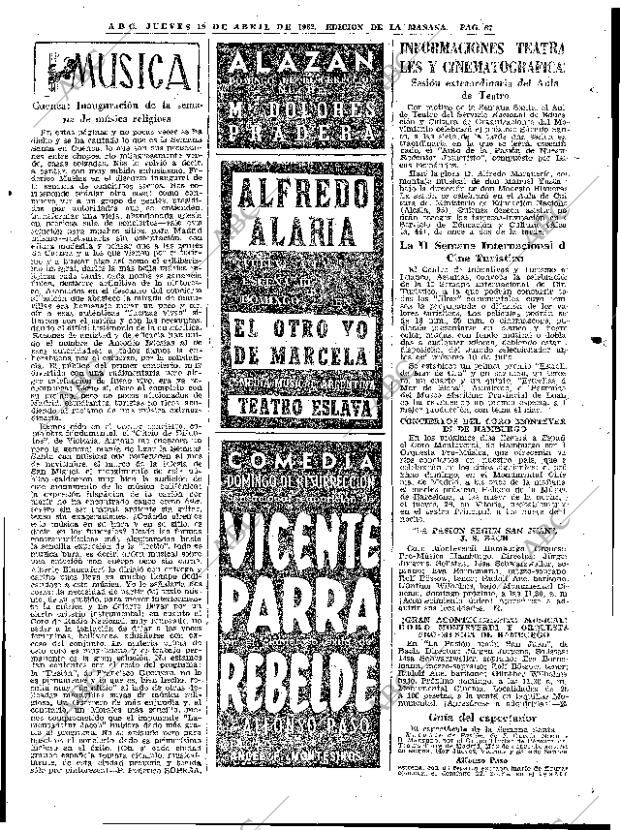 ABC MADRID 19-04-1962 página 67