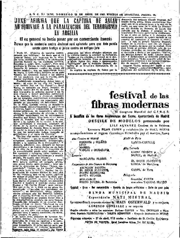 ABC SEVILLA 22-04-1962 página 49