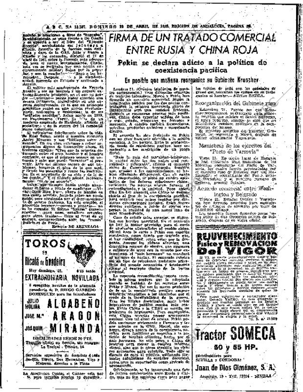 ABC SEVILLA 22-04-1962 página 52