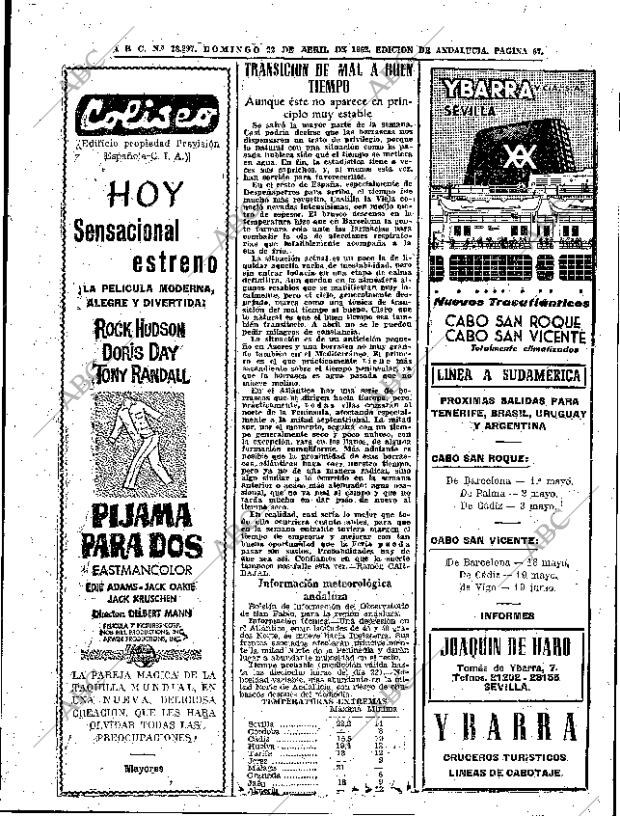 ABC SEVILLA 22-04-1962 página 67