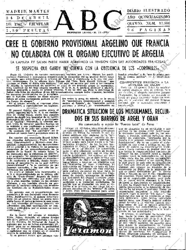 ABC MADRID 24-04-1962 página 47