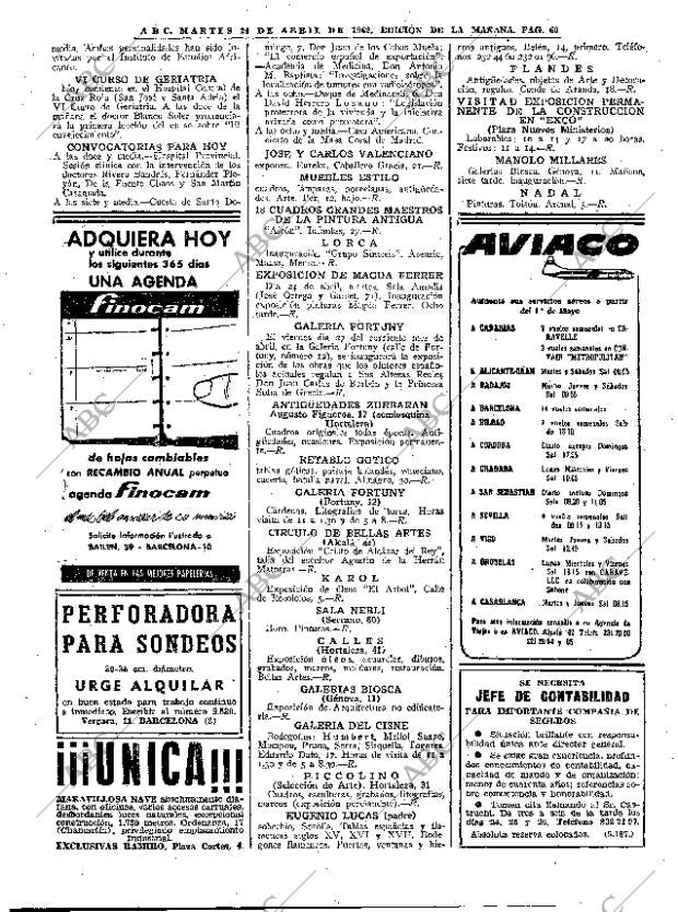 ABC MADRID 24-04-1962 página 60