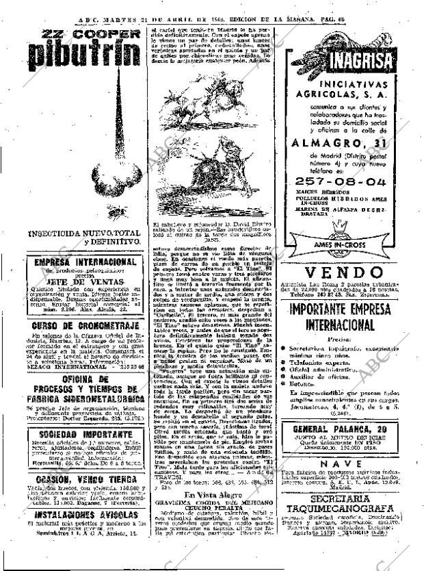 ABC MADRID 24-04-1962 página 68