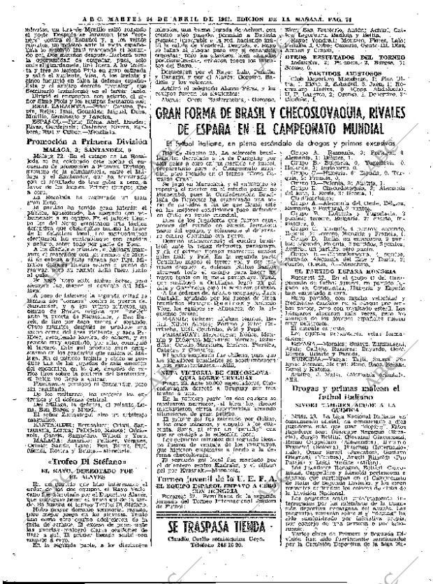 ABC MADRID 24-04-1962 página 74