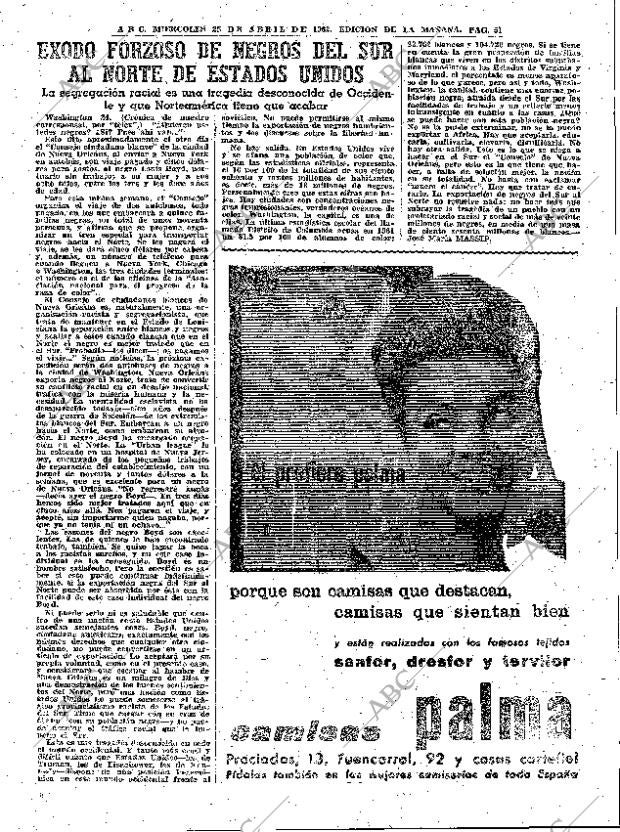 ABC MADRID 25-04-1962 página 51