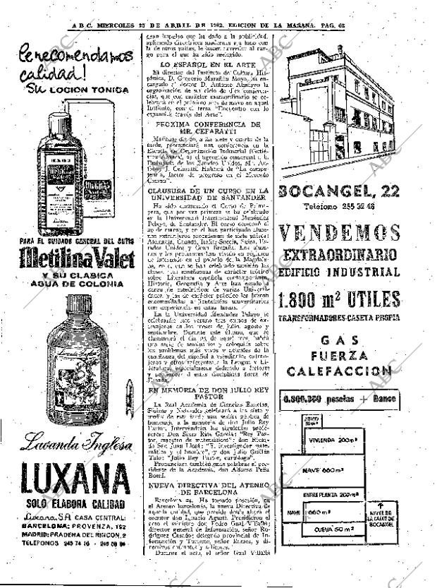ABC MADRID 25-04-1962 página 66