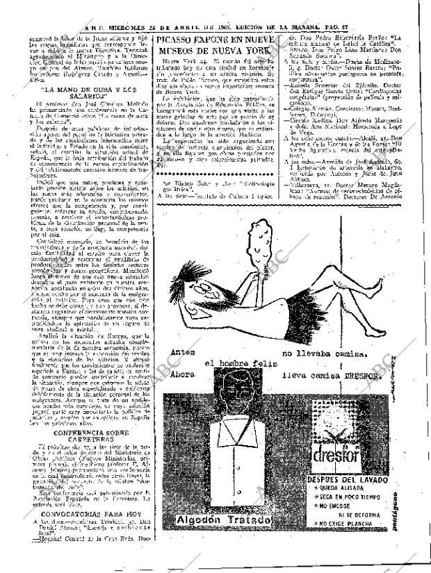 ABC MADRID 25-04-1962 página 67