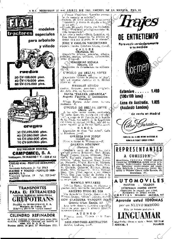 ABC MADRID 25-04-1962 página 68