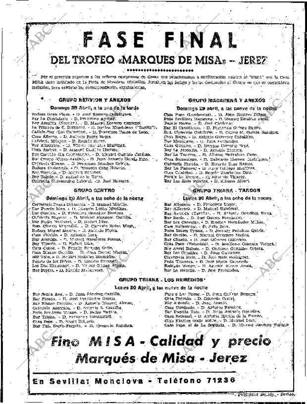 ABC SEVILLA 28-04-1962 página 84