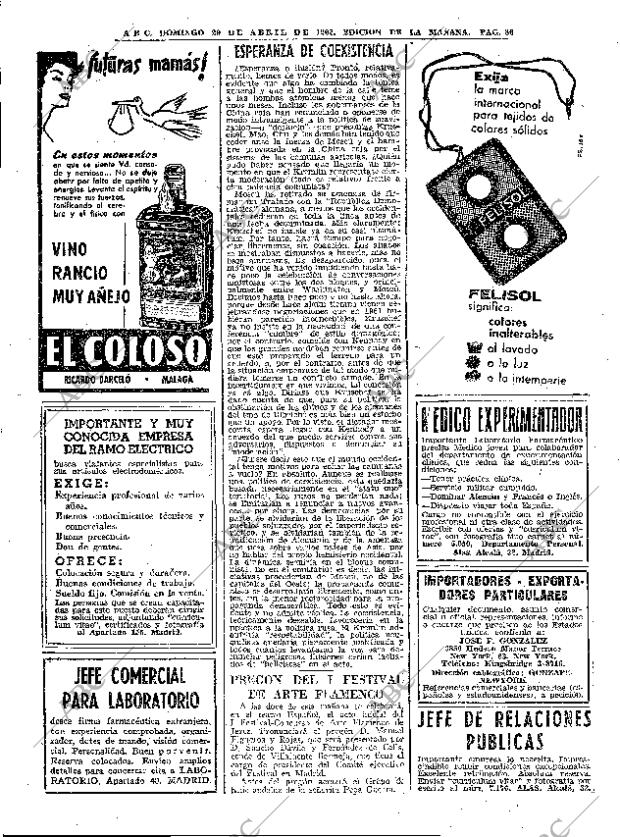 ABC MADRID 29-04-1962 página 86