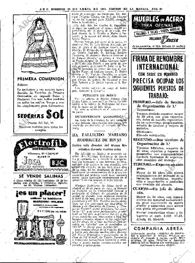 ABC MADRID 29-04-1962 página 92