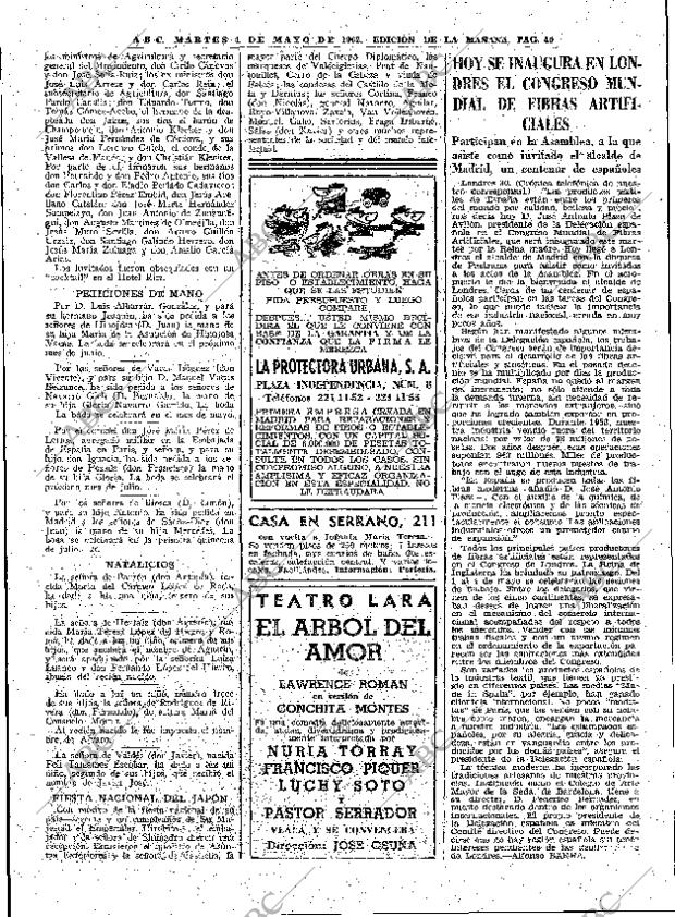 ABC MADRID 01-05-1962 página 40