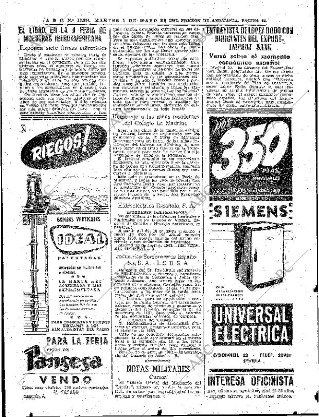ABC SEVILLA 01-05-1962 página 42