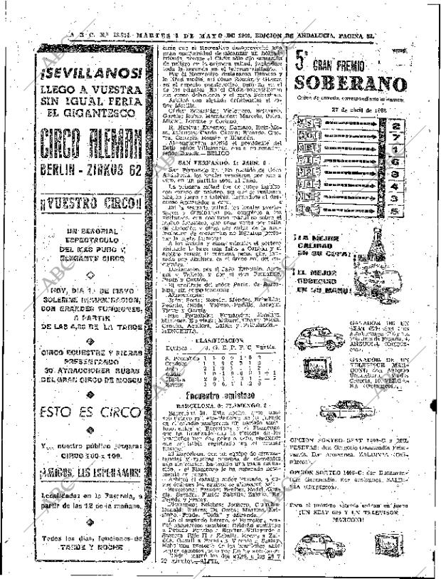 ABC SEVILLA 01-05-1962 página 52