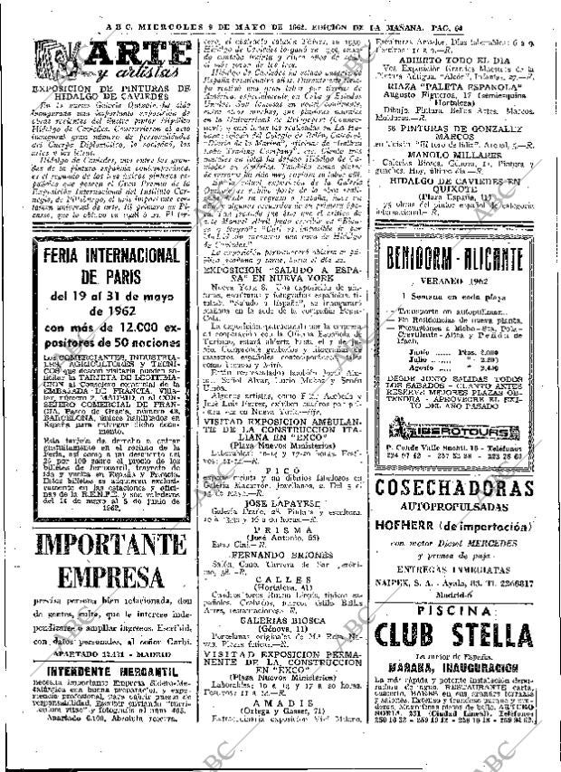 ABC MADRID 09-05-1962 página 64