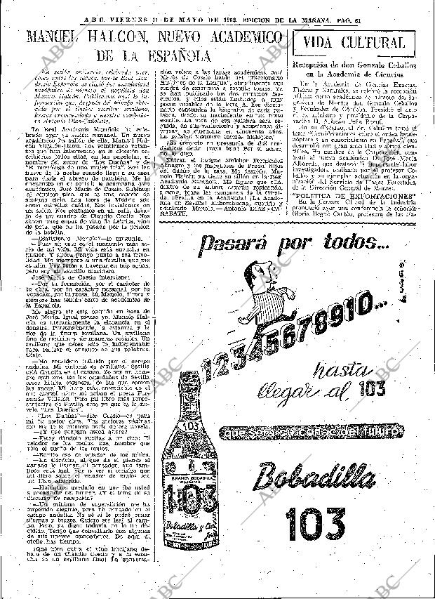 ABC MADRID 11-05-1962 página 61