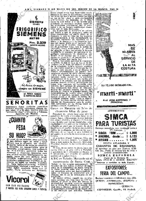 ABC MADRID 11-05-1962 página 66